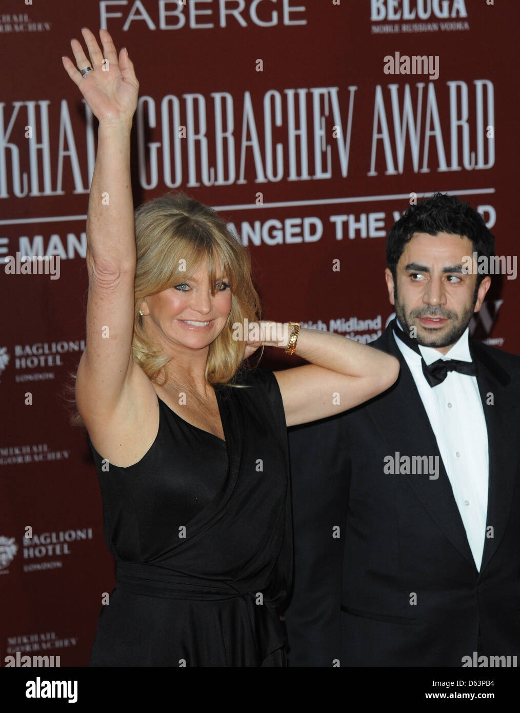 Goldie Hawn and Samuel Aroutiounian Mikhail Gorbachev 80th birthday