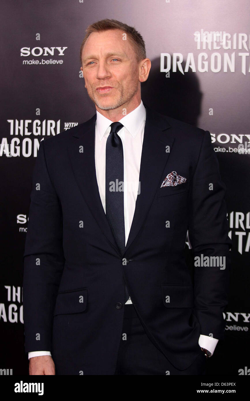 Daniel Craig New York premiere of 'The Girl With the Dragon Tattoo