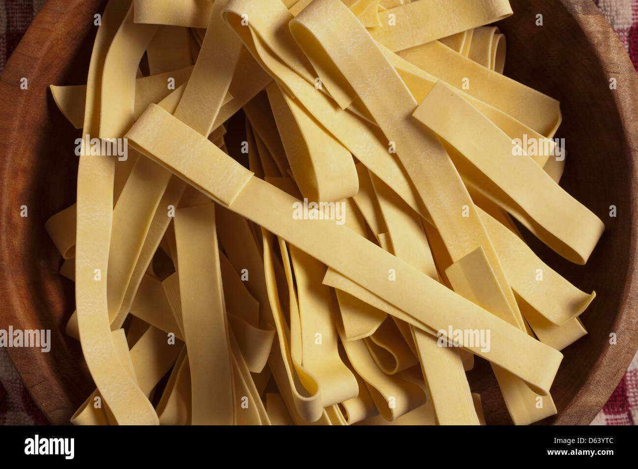 Uncooked egg noodles Stock Photo Alamy