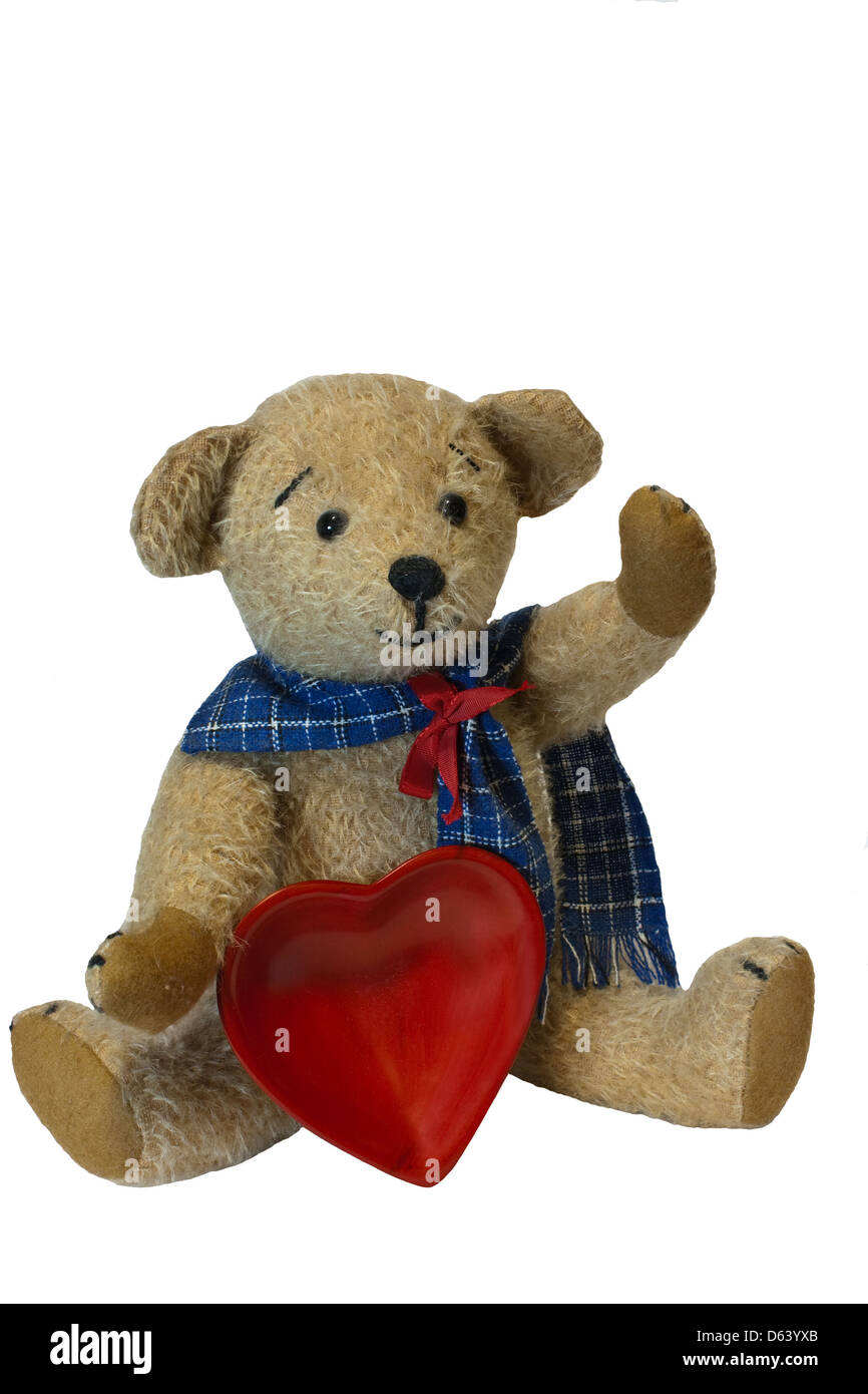 greeting teddy bear Stock Photo