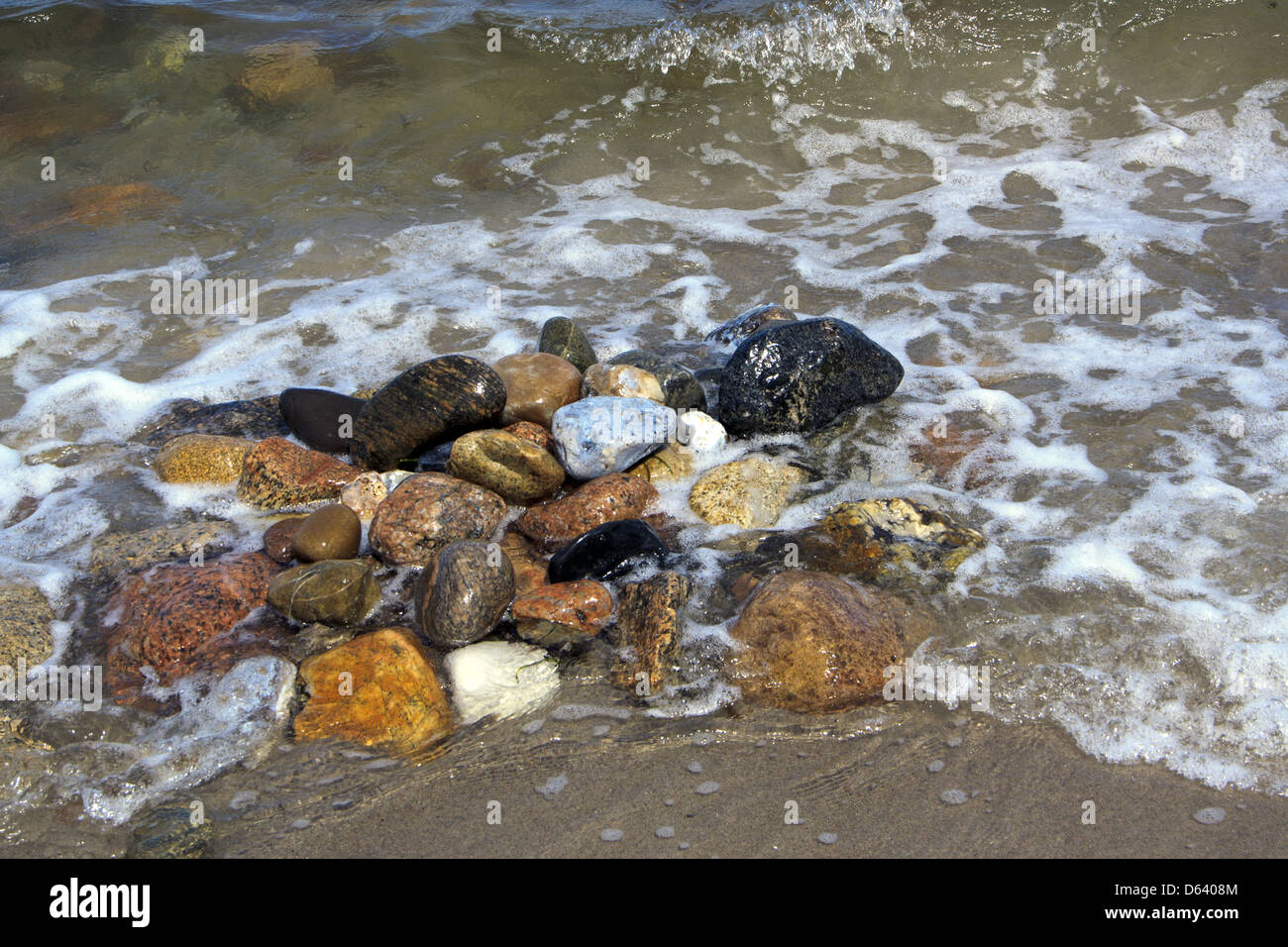 beach and stones Stock Photo