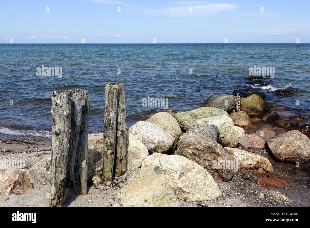 beach stones Stock Photo