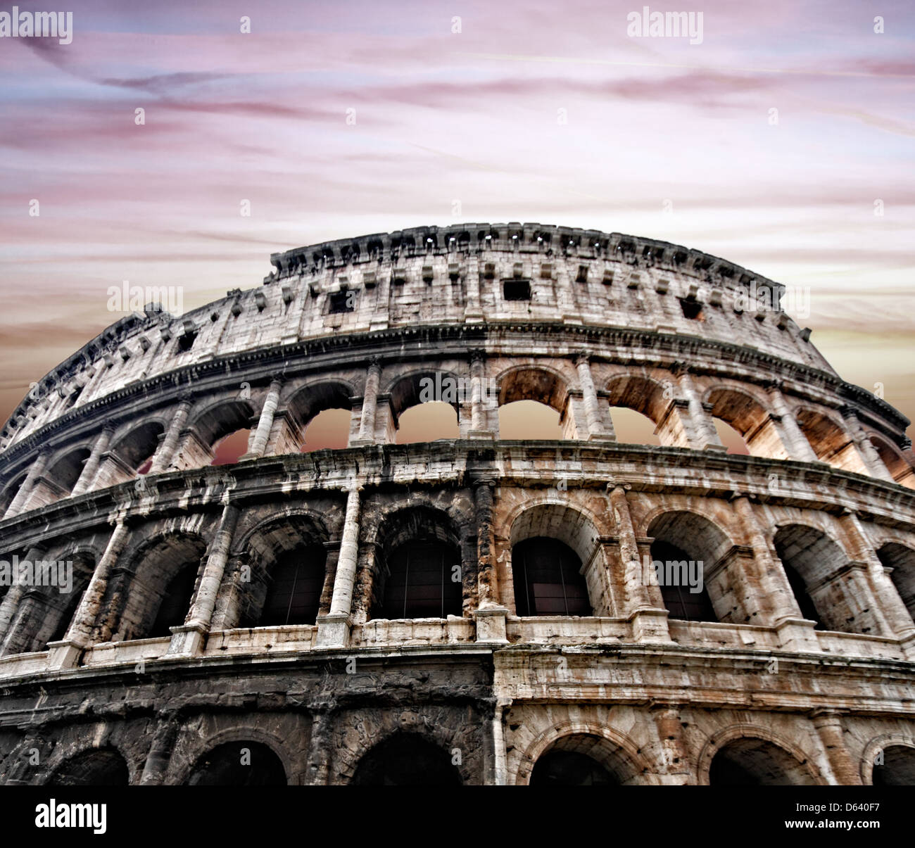 Colosseum in Rome Stock Photo