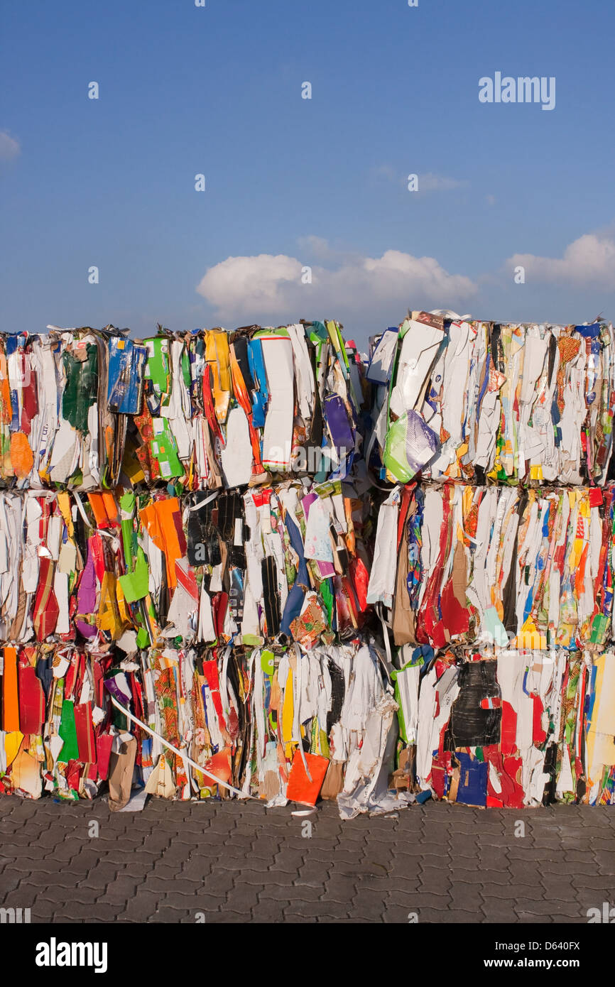 Waste paper recycling collecting point hi-res stock photography and ...