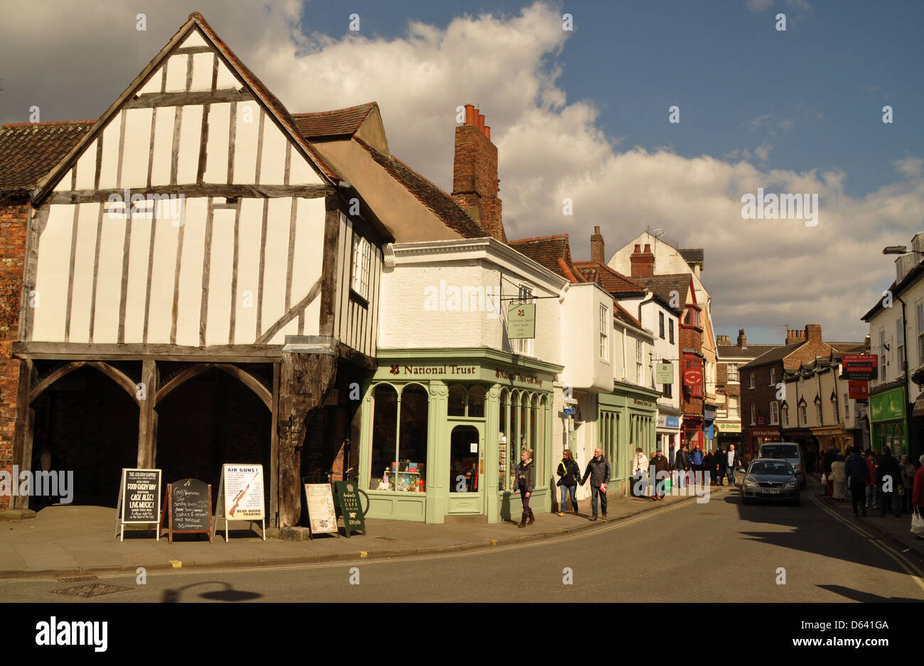 Goodramgate York UK Stock Photo Alamy