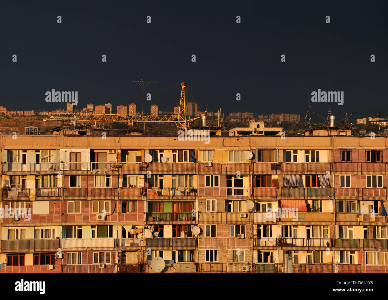 Blocks of flats, Yerevan, Armenia Stock Photo Alamy