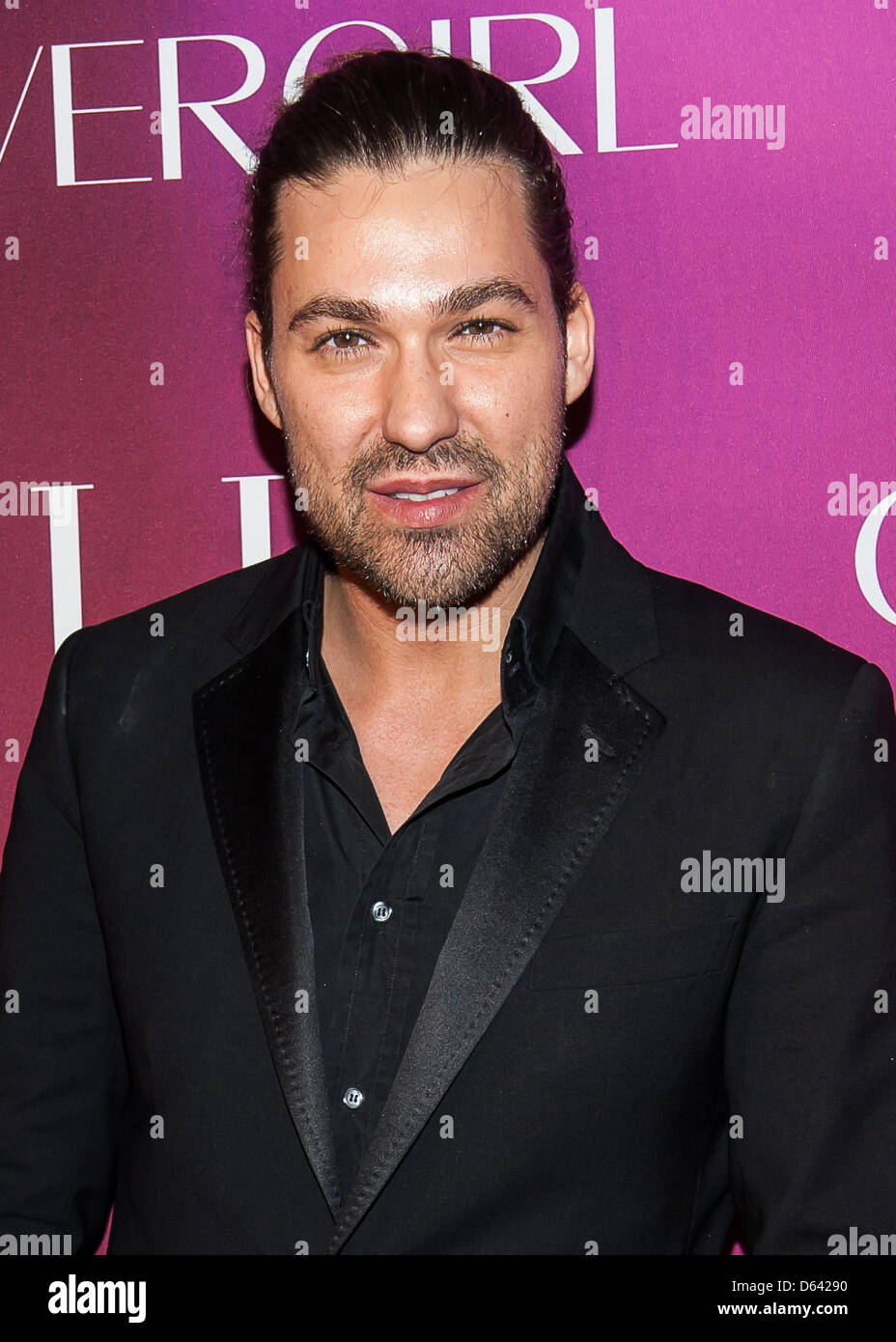 New York, USA. 10th April, 2013. David Garrett arrives at Elle Magazine's 4th Annual Women in Music Celebration at The Edison Ballroom. Credit: Patrick Morisson / Alamy Live News Stock Photo