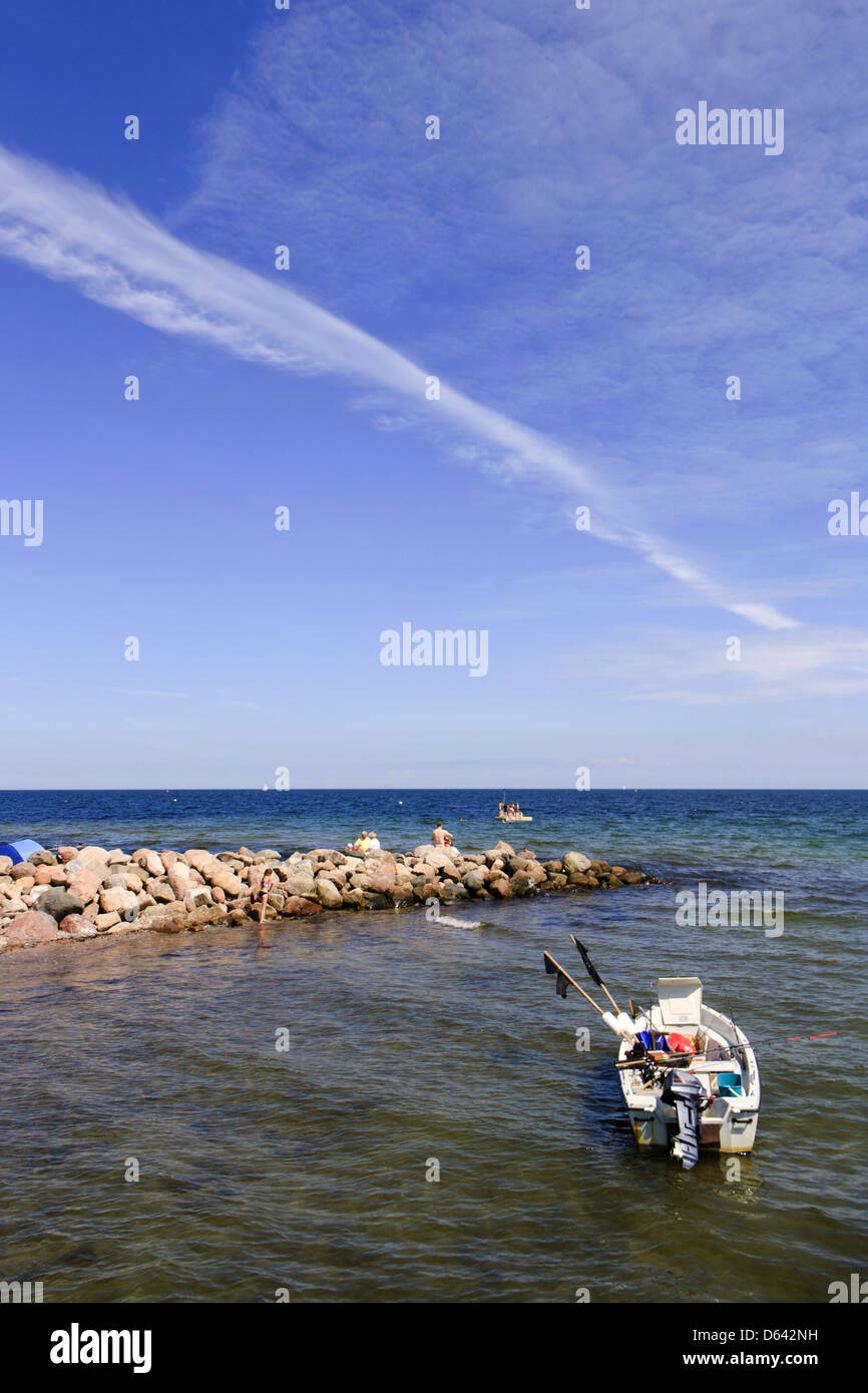 to go fisching by boat Stock Photo