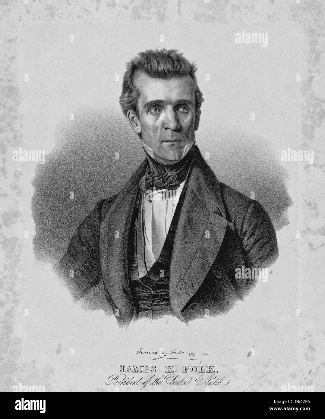 James K Polk, 11th President of the USA, 1845 1849 Stock Photo Alamy