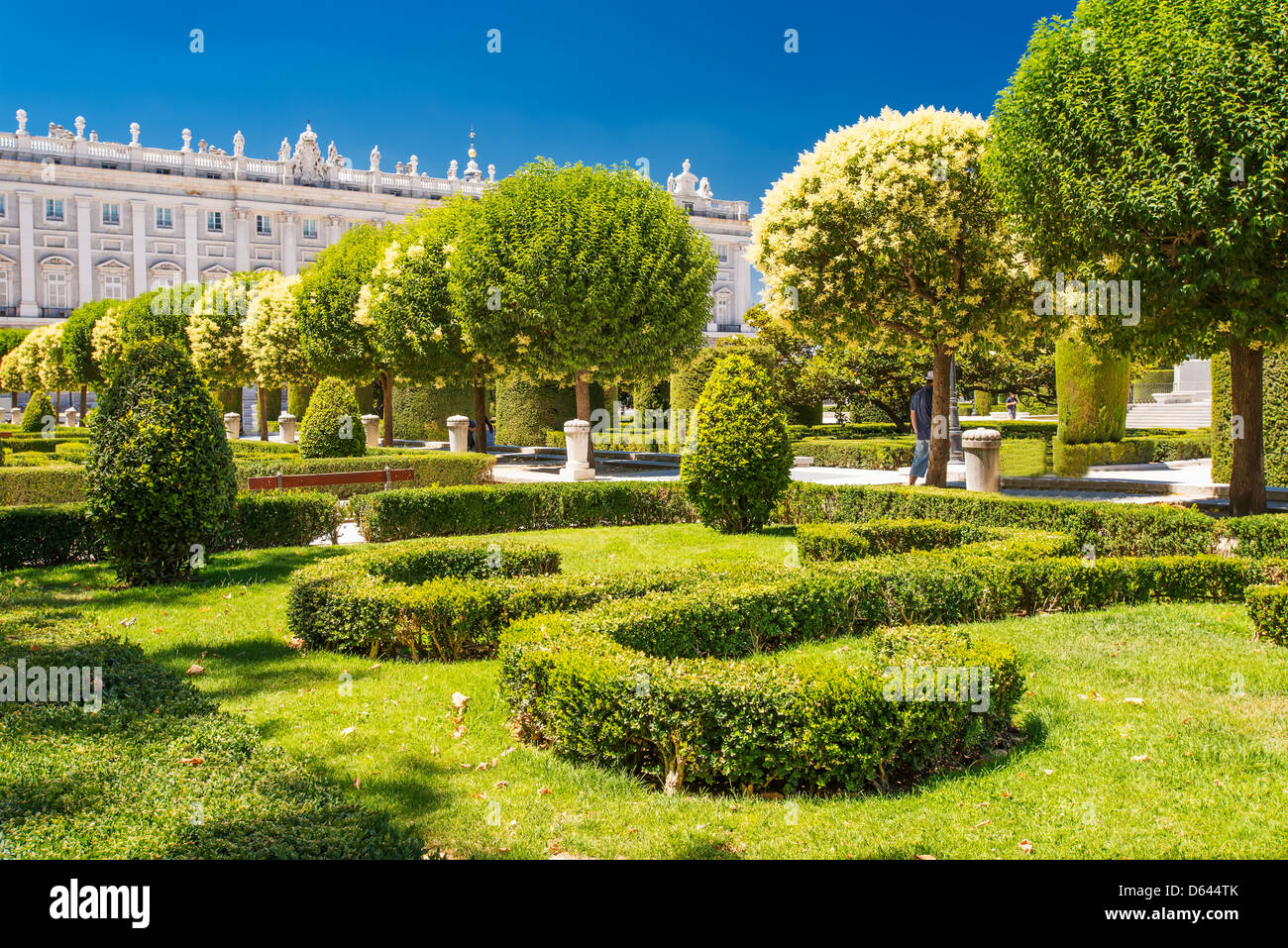 Royal Gardens in Madrid Stock Photo