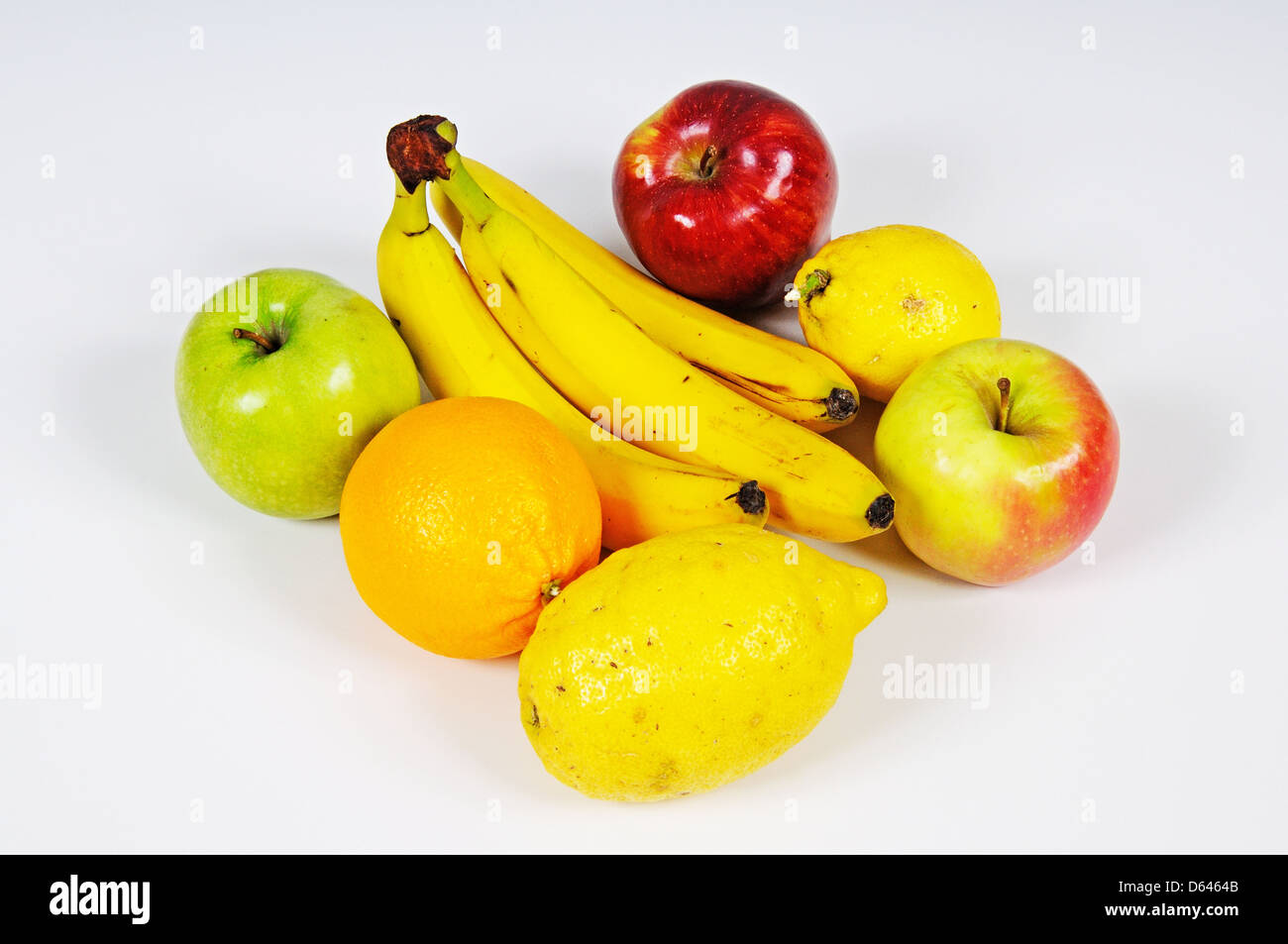 Lemon apple orange banana pear hi-res stock photography and images - Alamy