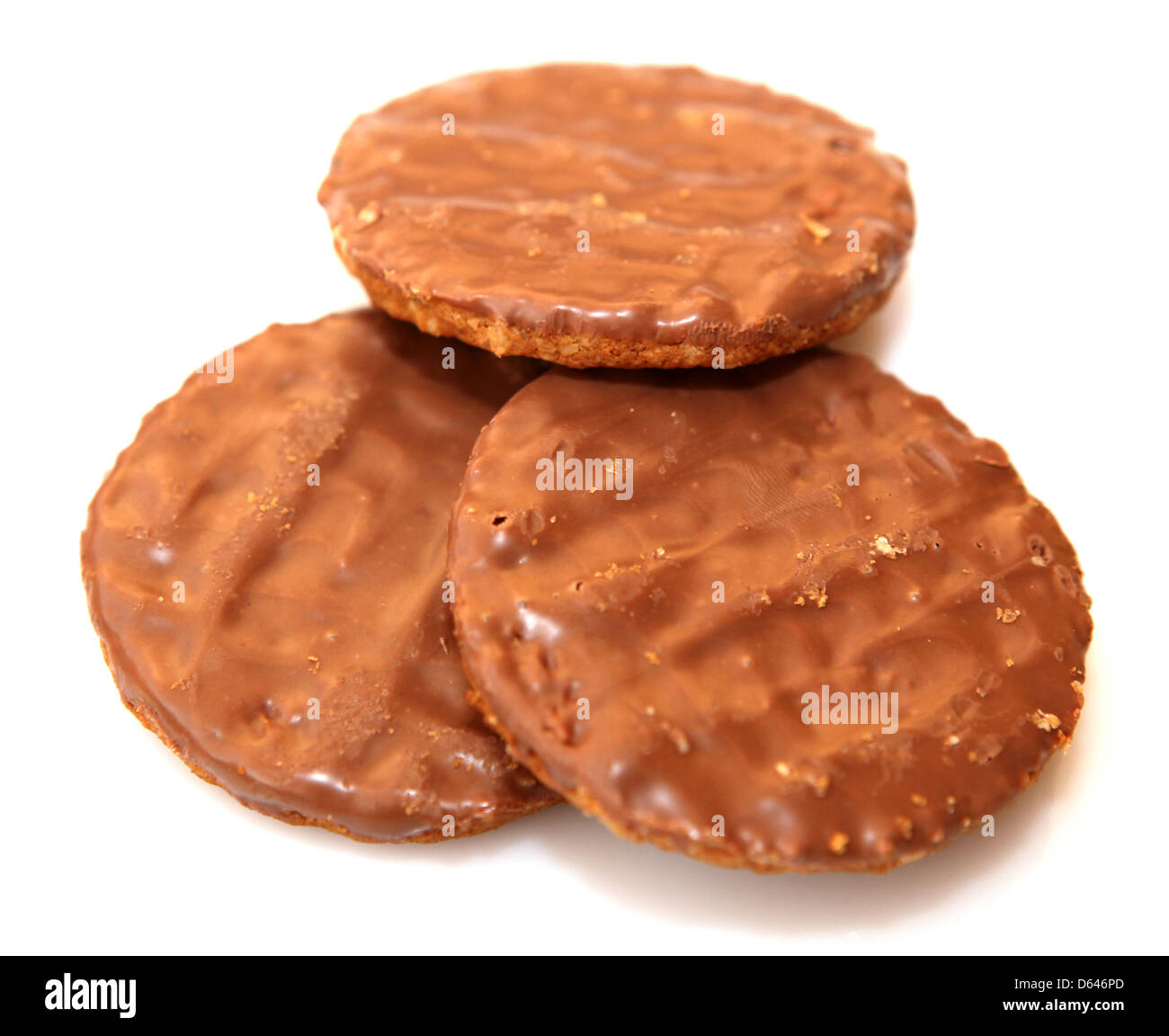 chocolate biscuits isolated on white Stock Photo Alamy