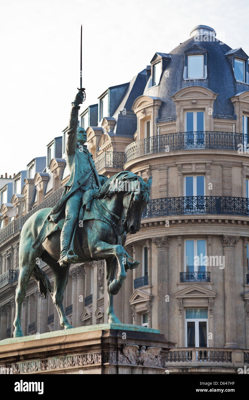 The equestrian statue of Washington in Paris Stock Photo Alamy