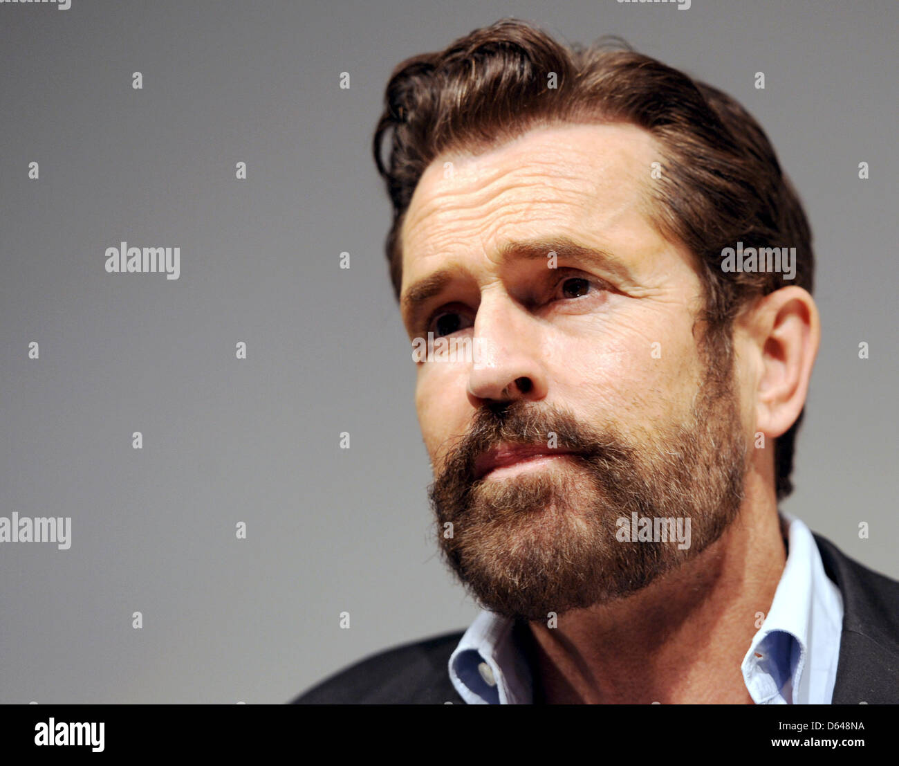 FILE - An archive picture dated 13 October 2011 shows British actore Rupert Everett in frankfurt Main, Germany. Everett will give his directorial debut with a movie about writer Oscar Wilde. Photo: Arne Dedert Stock Photo