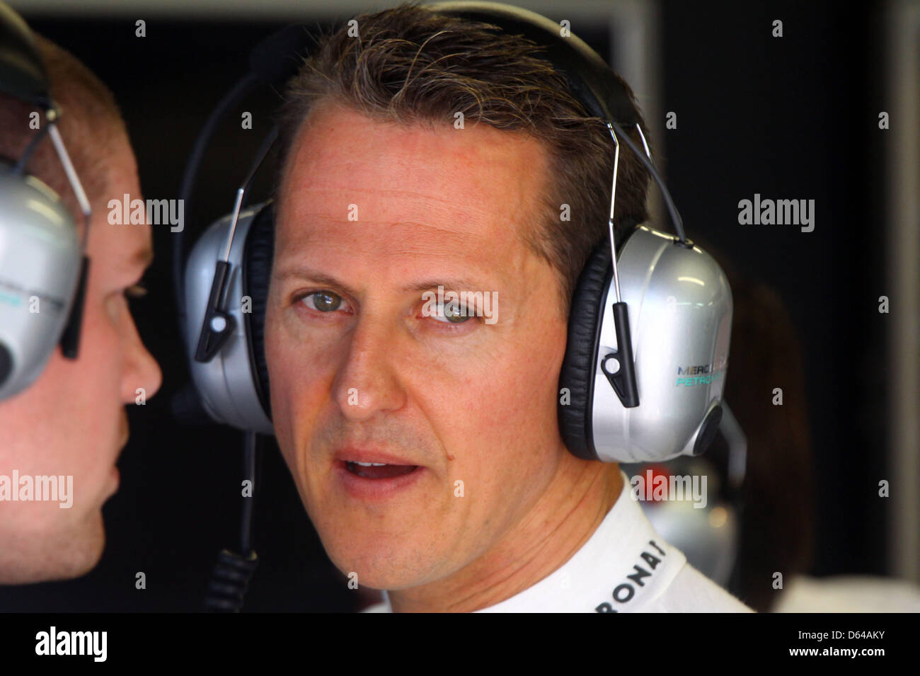 German Formula One driver Michael Schumacher of Mercedes AMG prepares ...