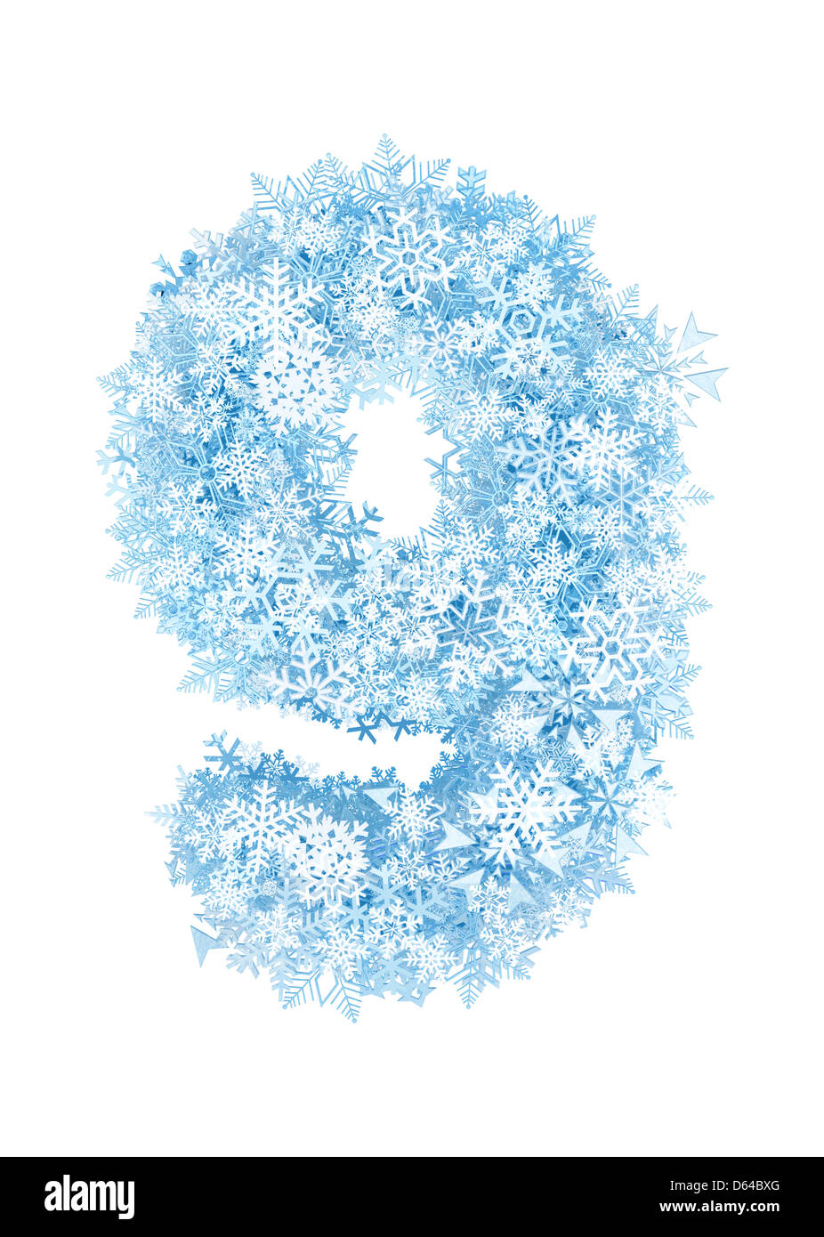 Снежок цифра 2