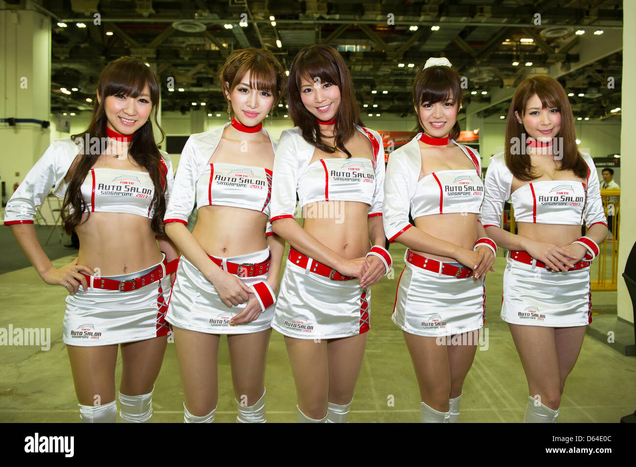 April 12 2013 Singapore Tokyo Auto Salon Singapore 2013 Marina Bay Sounds 12 Apr 2013 J Girls Photo By Haruiko Otsuka Aflo Stock Photo Alamy