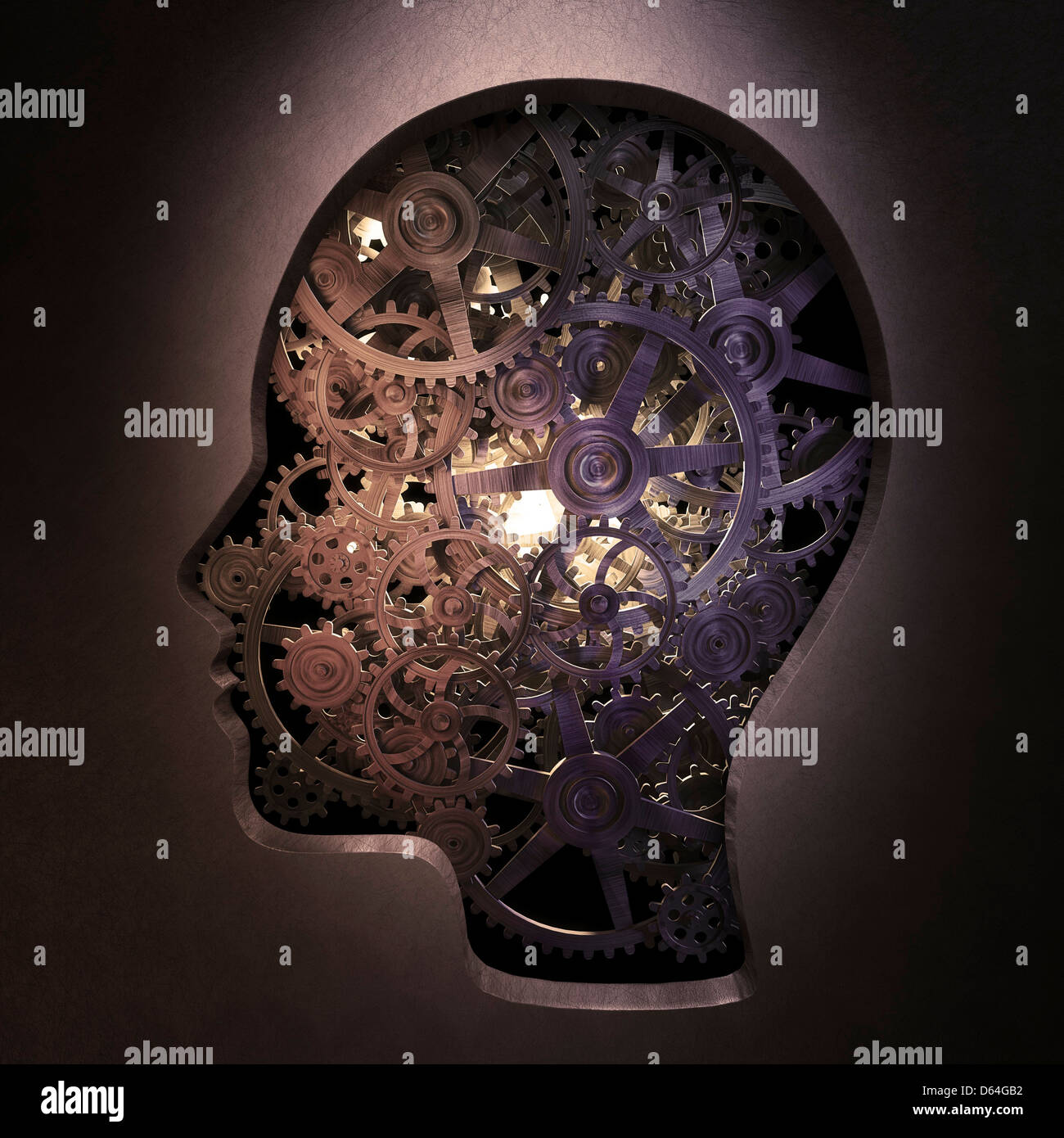Thought processes, conceptual artwork Stock Photo