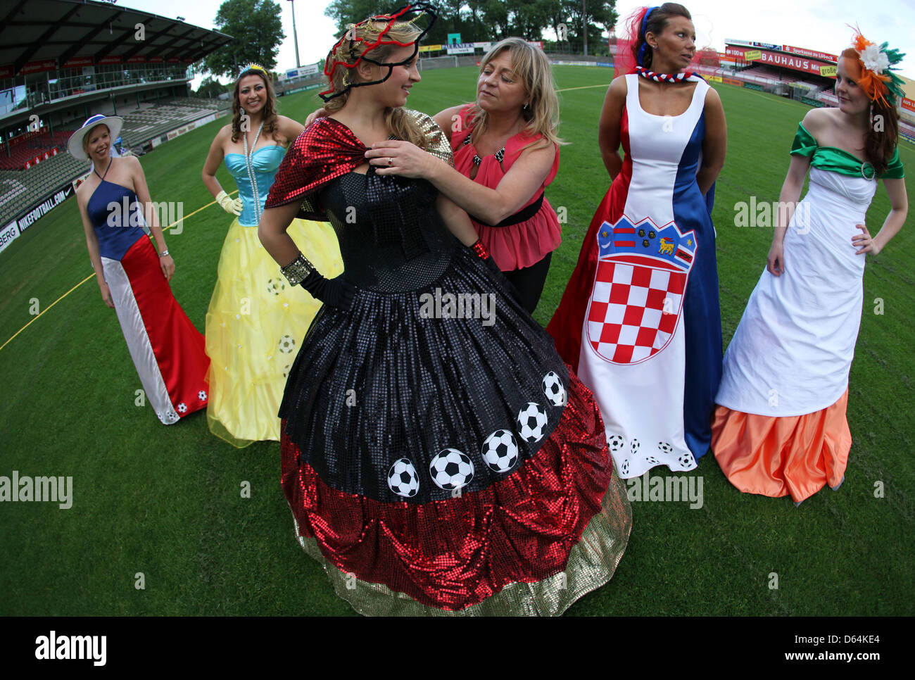 Fashion Designer Manuela Offenborn From Herrnburg C Adjusts The