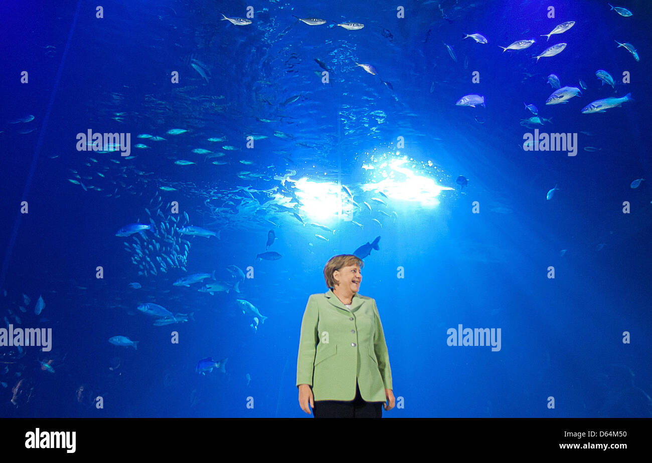 German chancellor Angela Merkel asks all participants to pose for a ...