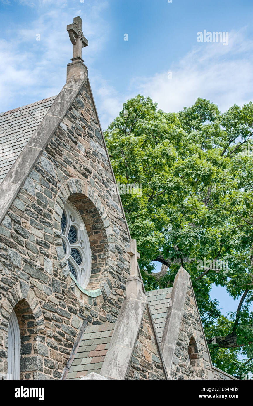 Washington National Cathedral in Washington DC. Stock Photo