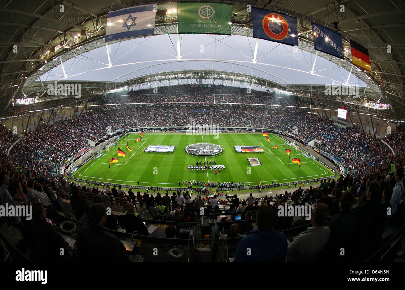 General view of the Red Bull Arena in Leipzig before the international friendly soccer match Germany vs Israel, Germany, 31 May 2012. Photo: Jan Woitas dpa/lsn  +++(c) dpa - Bildfunk+++ Stock Photo