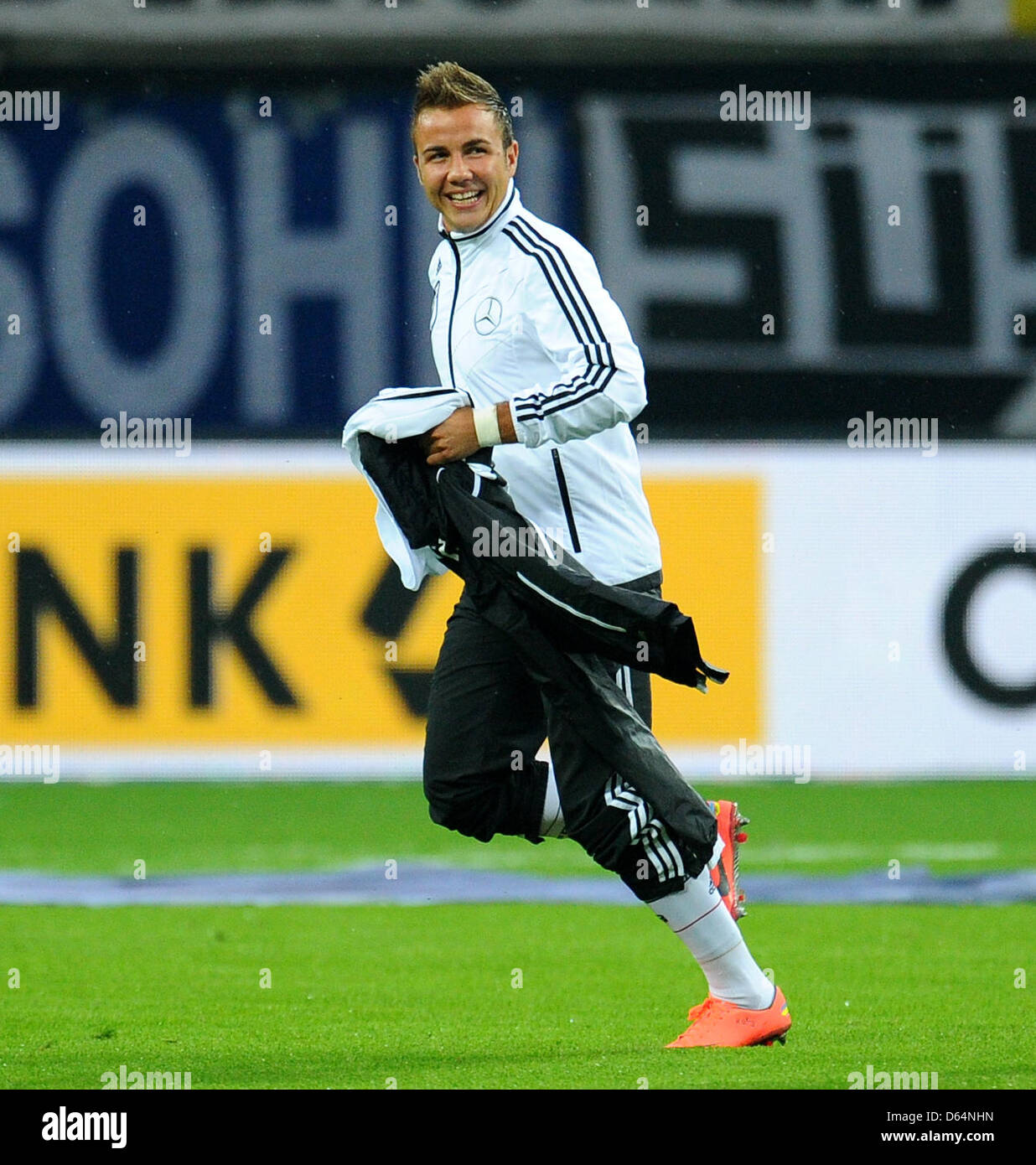 Germany's Mario Goetze during the international friendly soccer match Germany vs Israel at Red Bull Arena in Leipzig, Germany, 31 May 2012. Photo: Thomas Eisenhuth Stock Photo