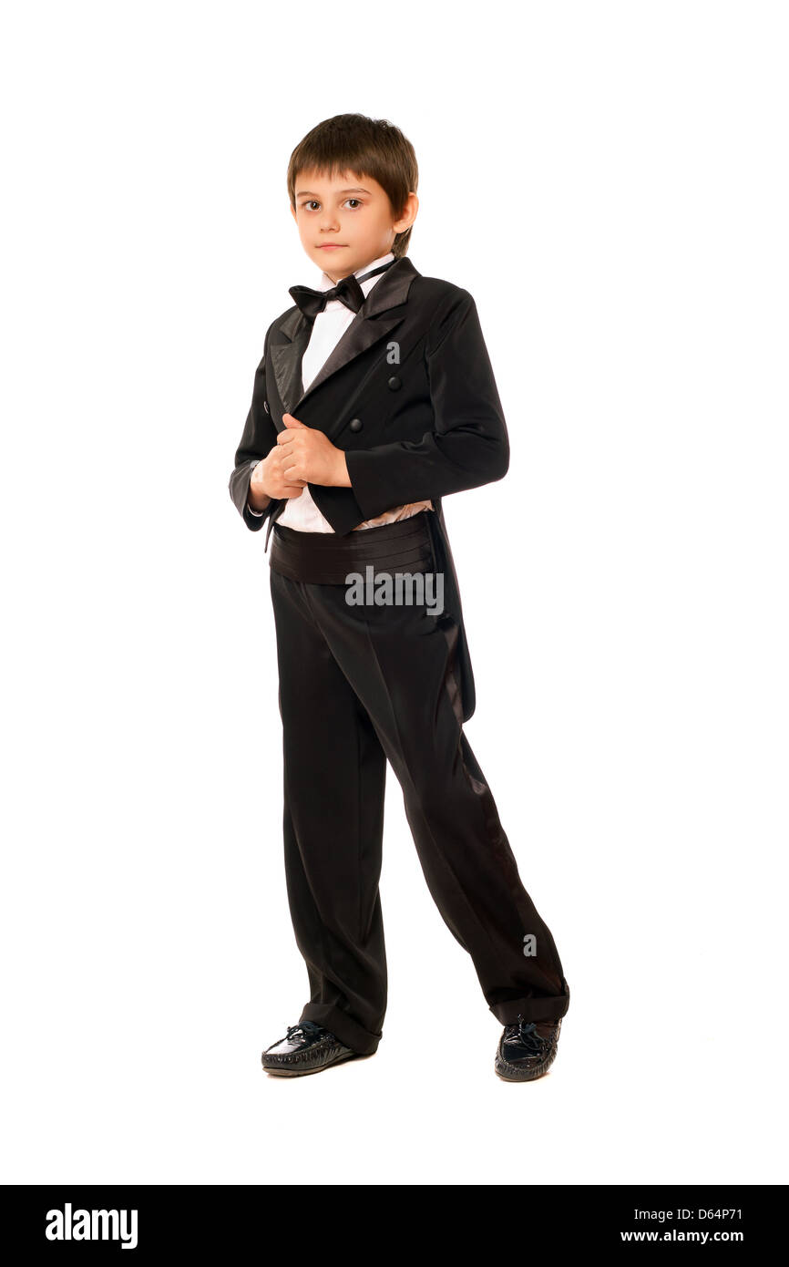 Little boy in a tuxedo. Isolated Stock Photo Alamy