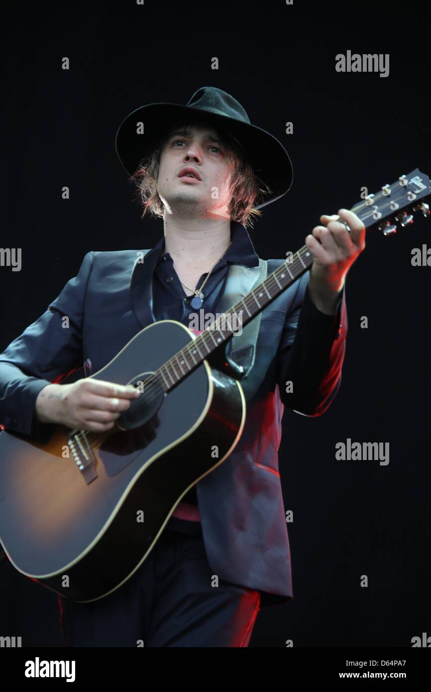 British singer Peter Doherty performs on the first evening of three-day ...