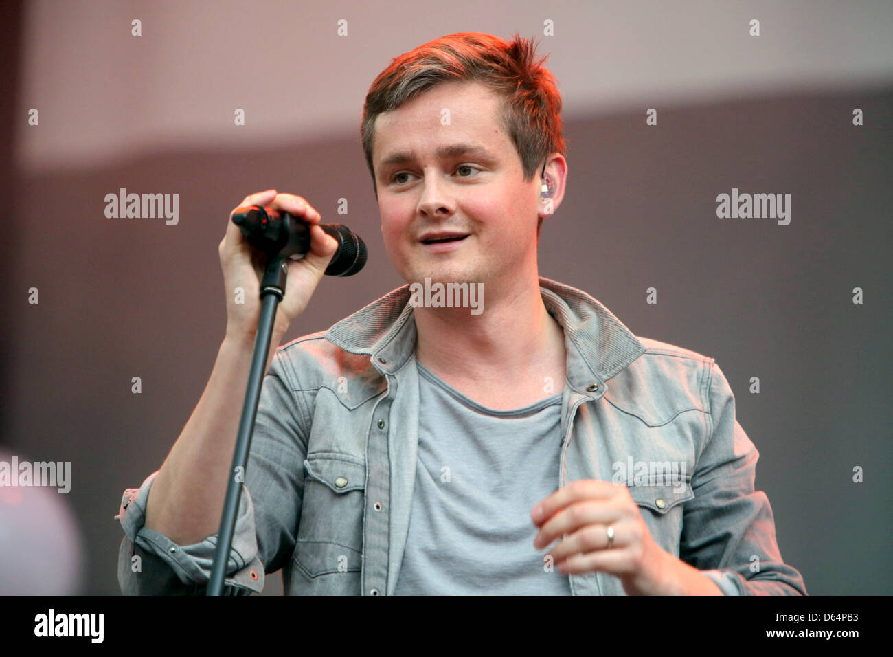 Singer Tom Chaplin of British rock band "Keane" performs on the first  evening of three-day-