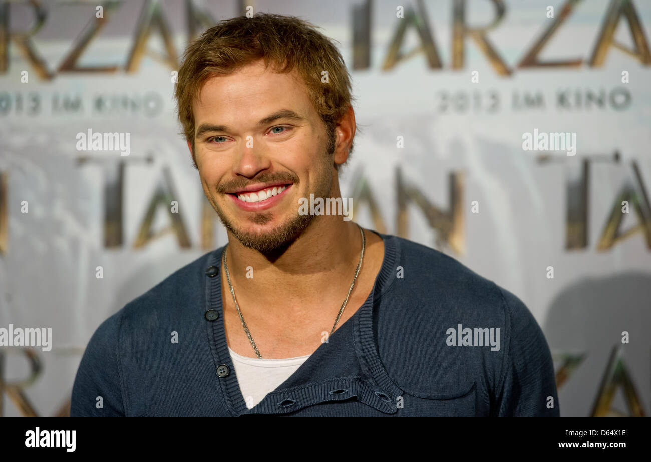 American actor Kellan Lutz (Tarzan) poses during a press session about