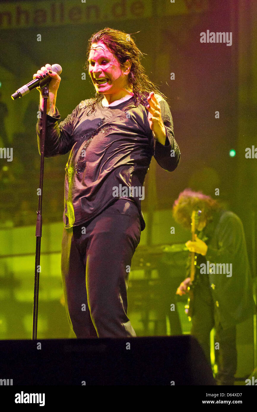 British rock musician Ozzy Osbourne performs at Westfalenhalled in Dortmund, Germany, 04 June 2012. The concert was a replacement for the cancelled Black Sabbath Tour. Photo: Revierfoto Stock Photo