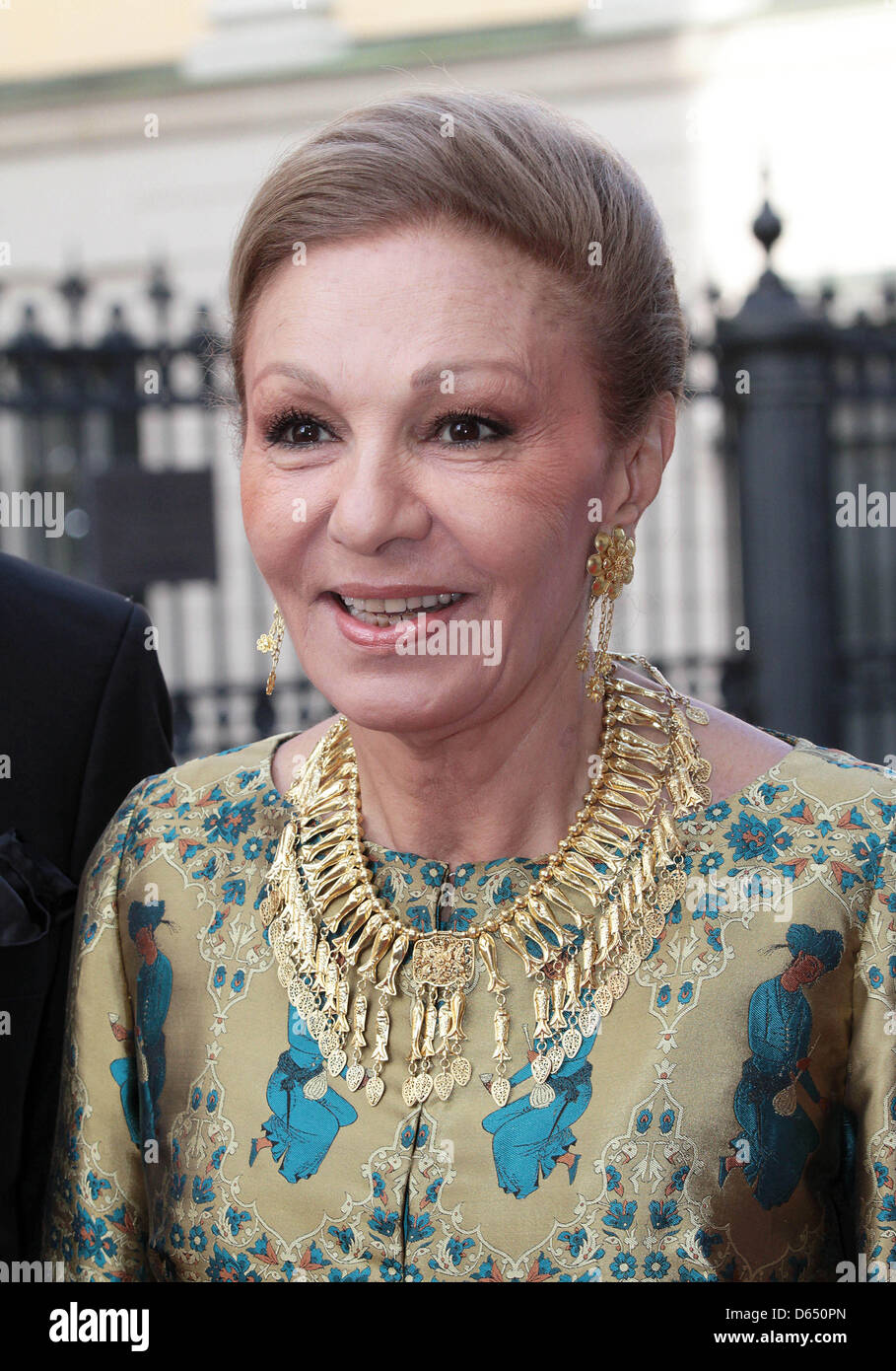 HM Queen Farah Pahlavi of Iran arrives for the opening of Marianne ...
