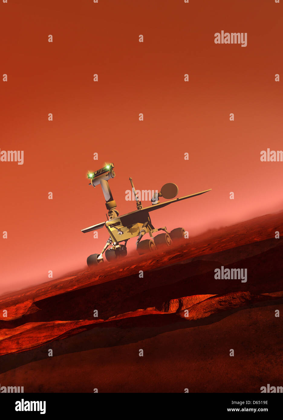 Curiosity rover, artwork Stock Photo