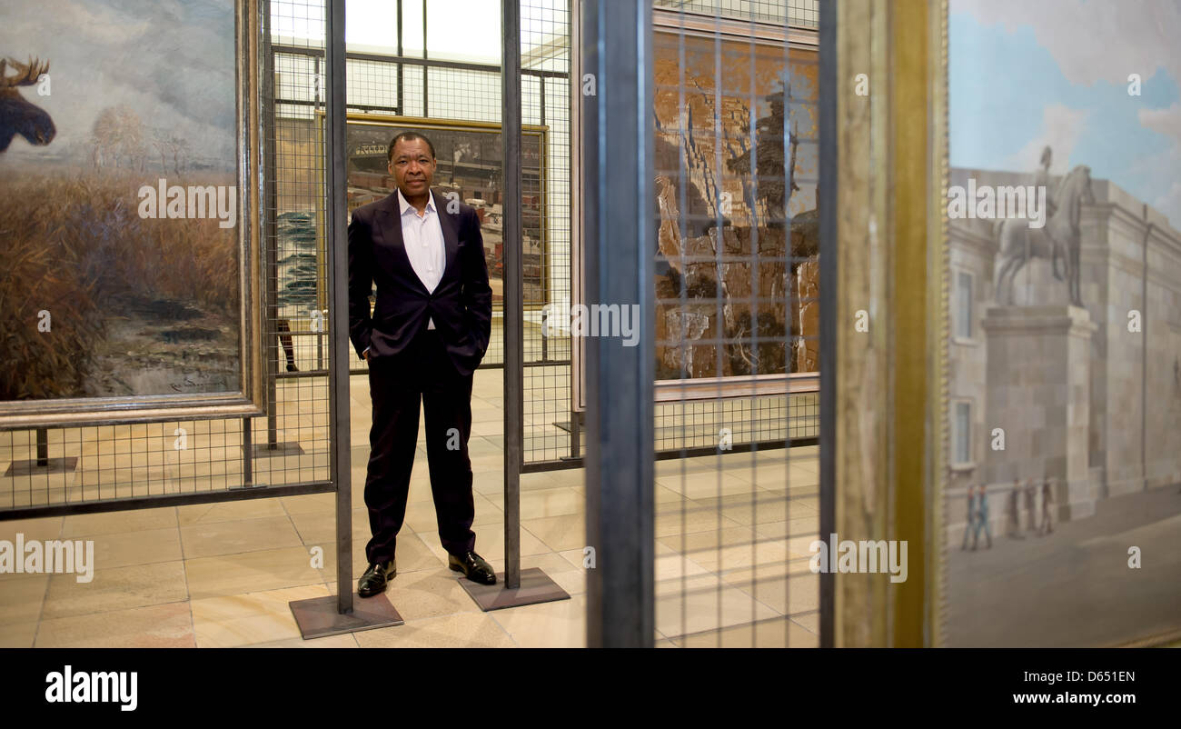 Okwui Enwezor Director Of Haus Der Kunst Stands Between