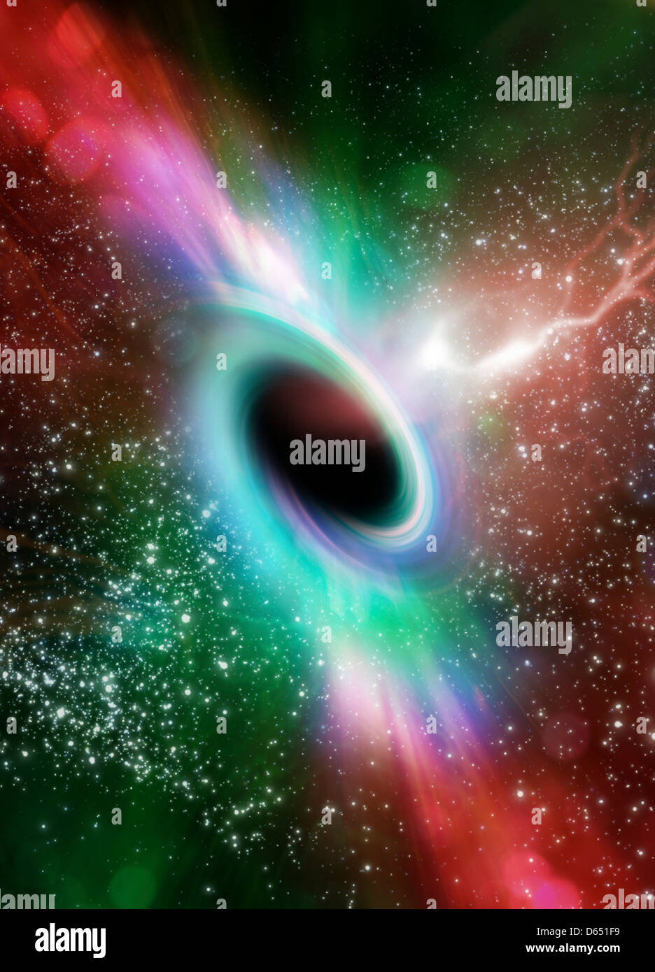 Black hole, artwork Stock Photo Alamy