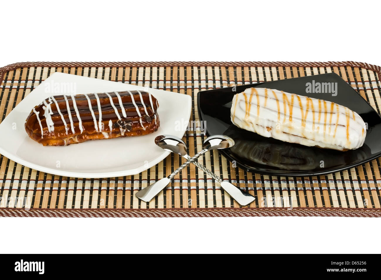 two eclairs Stock Photo