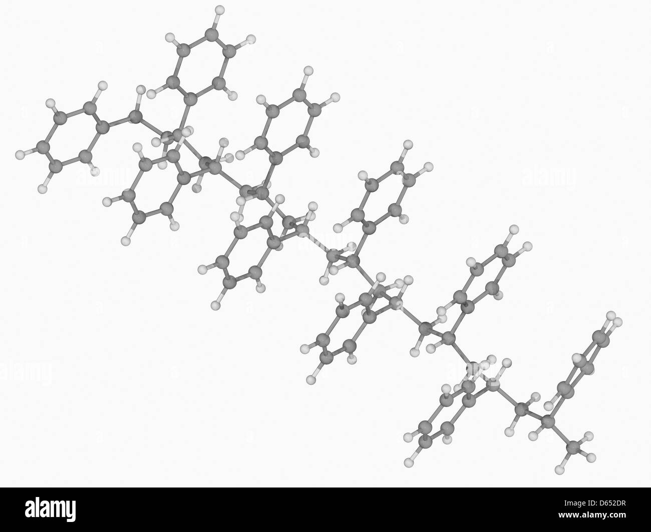 Styrene polystyrene molecule Black and White Stock Photos & Images - Alamy