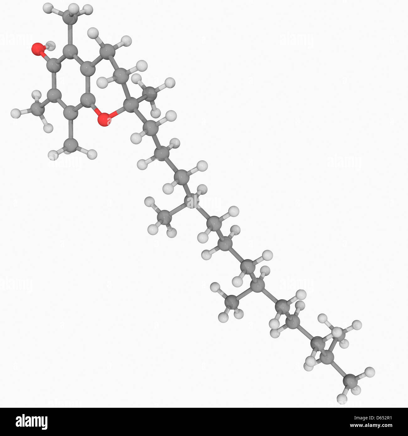 Vitamin E molecule Stock Photo