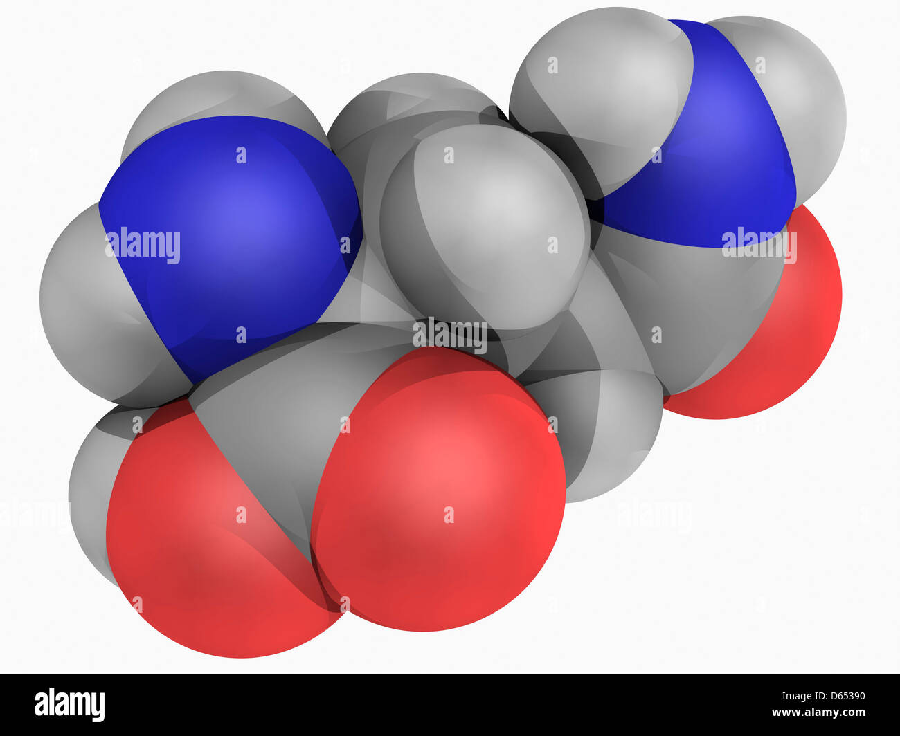Glutamine molecule Stock Photo