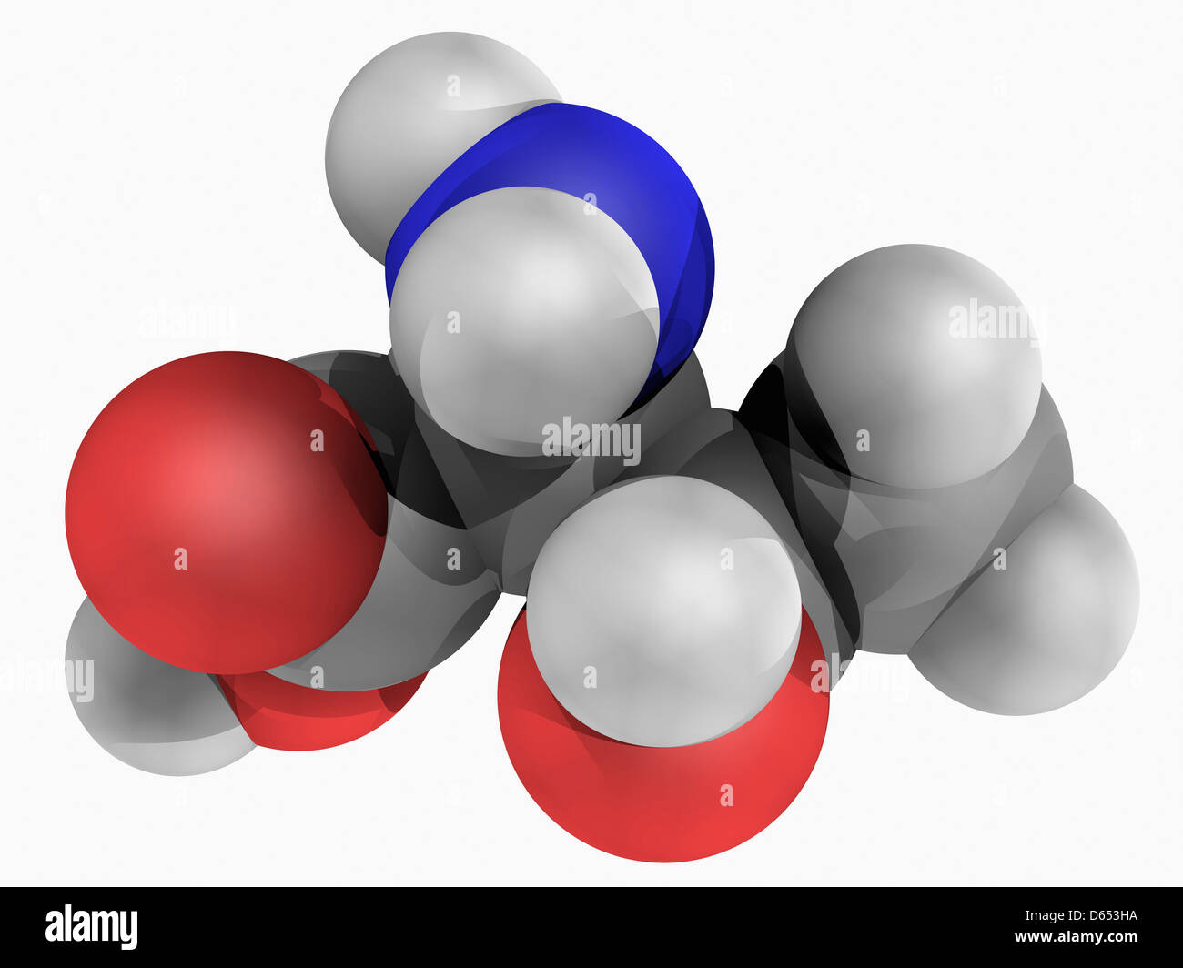 Threonine molecule Stock Photo