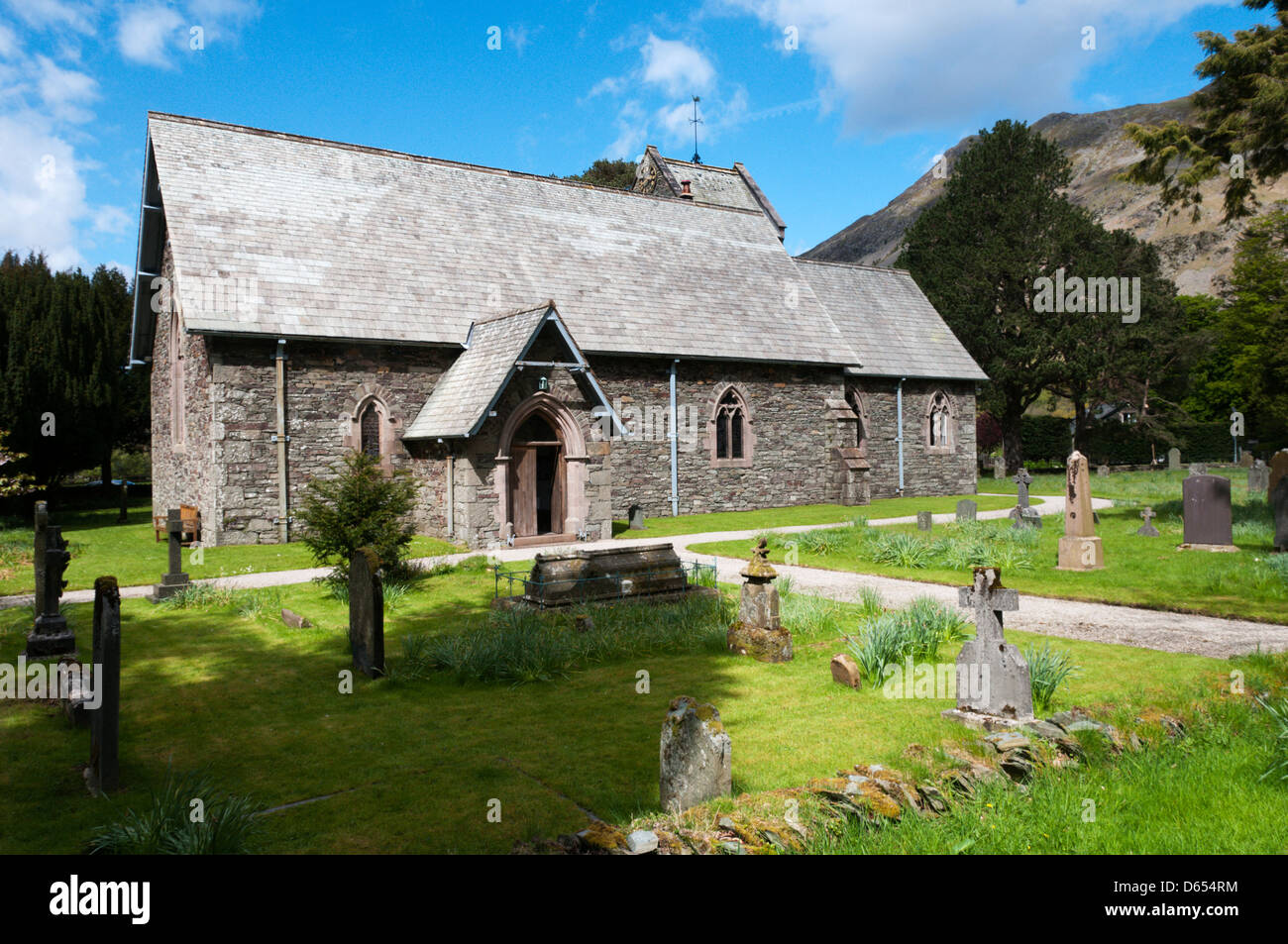 St Patrick's church in Patterdale, English Lake District. Stock Photo