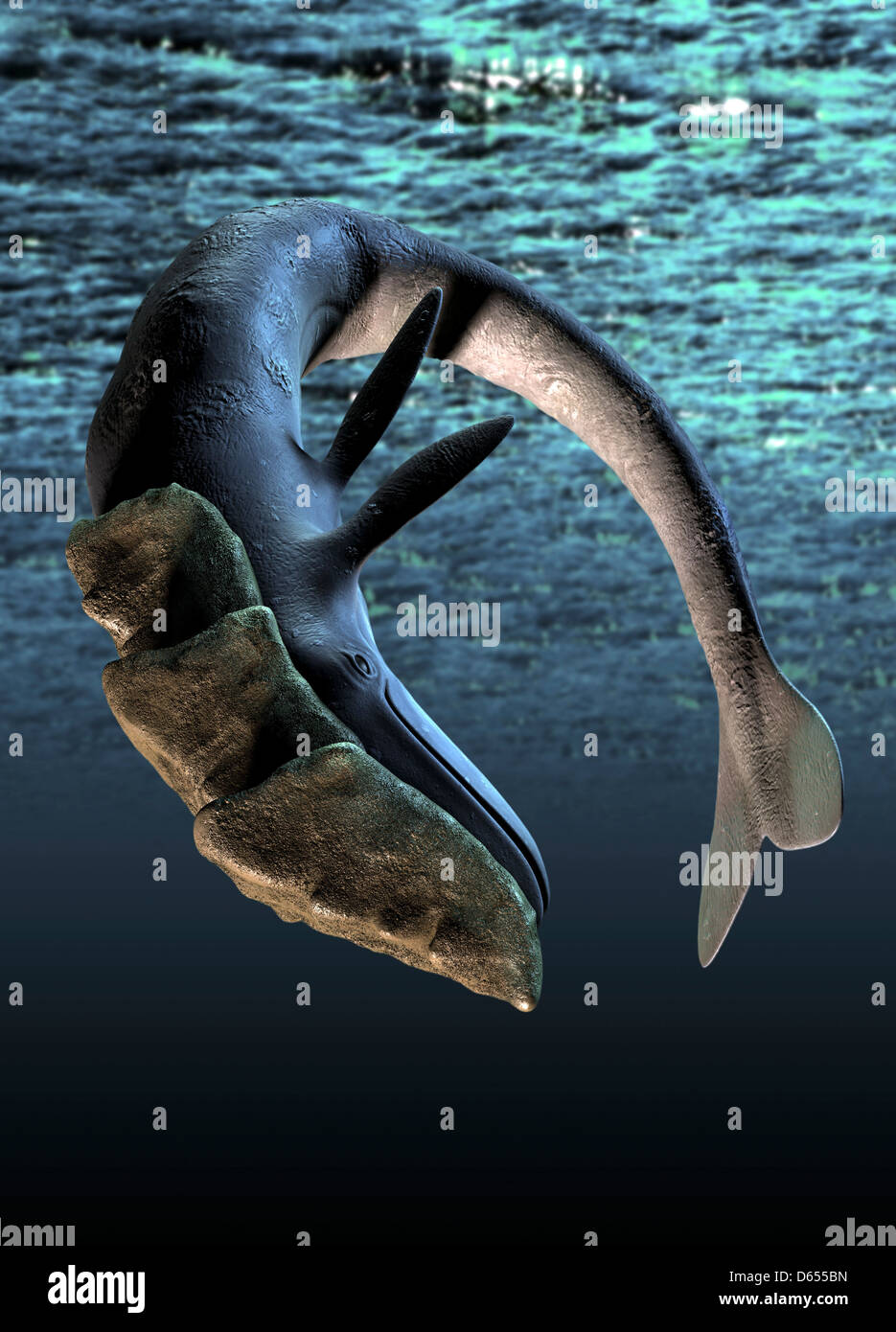 Leviathan sea monster, artwork Stock Photo