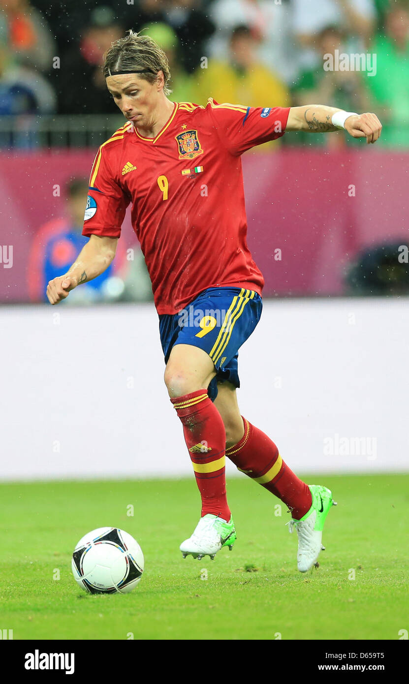 Spain's Fernando Torres during UEFA EURO 2012 group C soccer match
