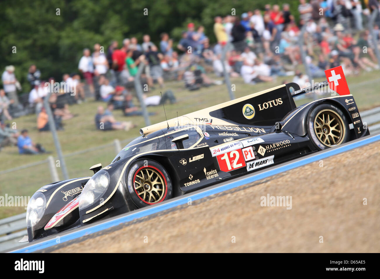 The LMP1 class Toyota Lola B12/60 Coupe of Rebellion Racing with ...