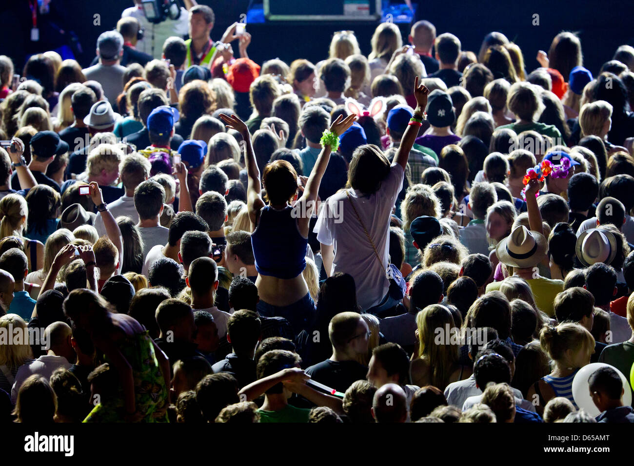 popular music concert,audience,event Stock Photo