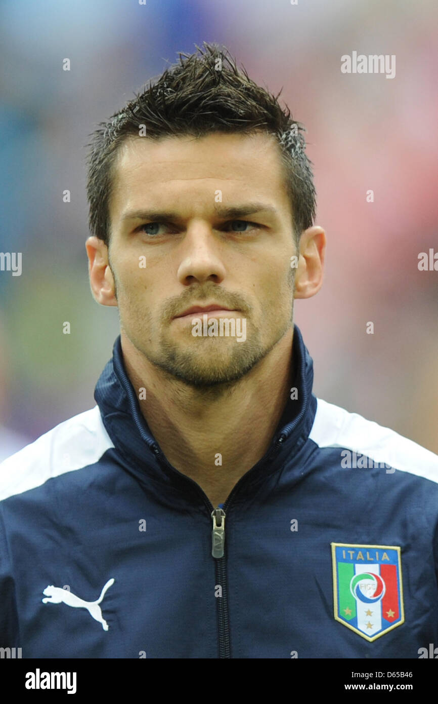 Italy's Christian Maggio pictured prior to the Euro 2012 group match between Italy and Croatia in the stadium in Poznan, Poland, 14 June 2012. Photo: Revierfoto Stock Photo