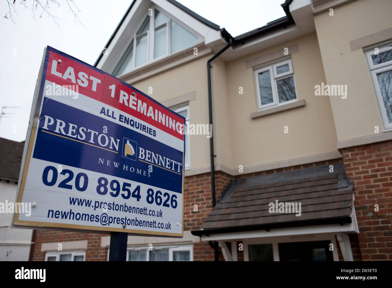 property for sale signs and boards in north west london bourough of