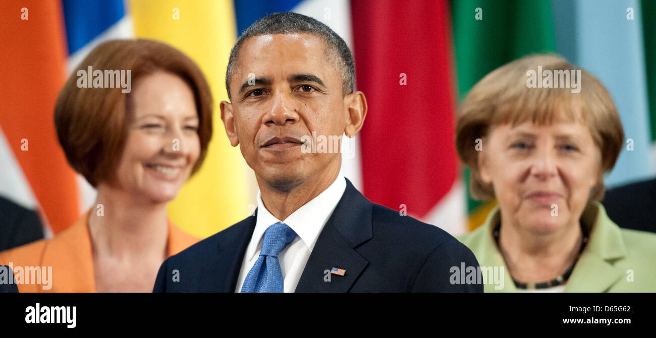 Australian Prime Minister Julia Gillard (L-R), US President Barack Stock  Photo - Alamy