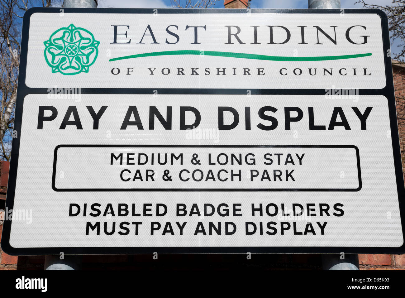 Pay And Display Parking Sign High Resolution Stock Photography and